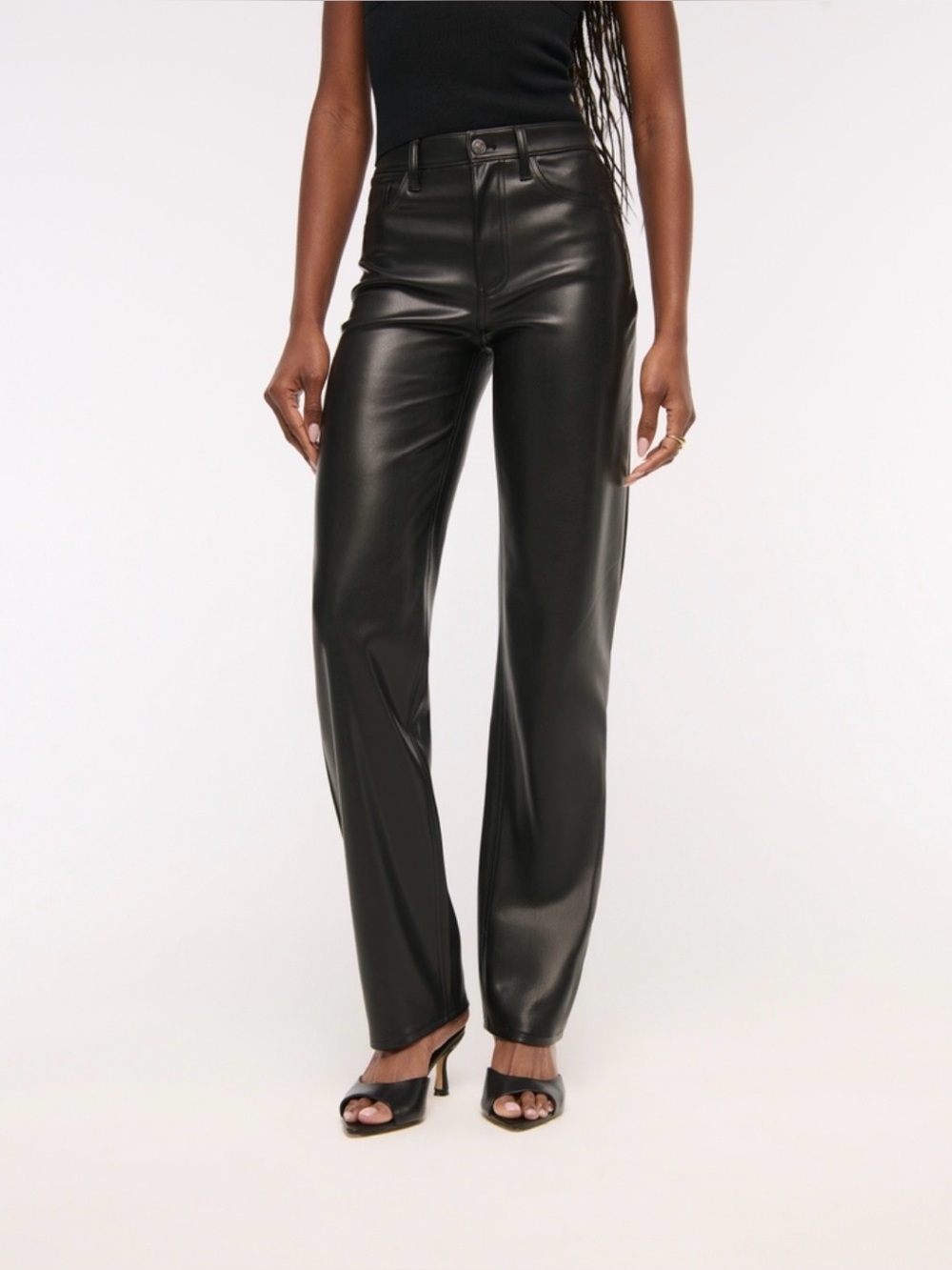 Abercrombie & Fitch Leather Jeans